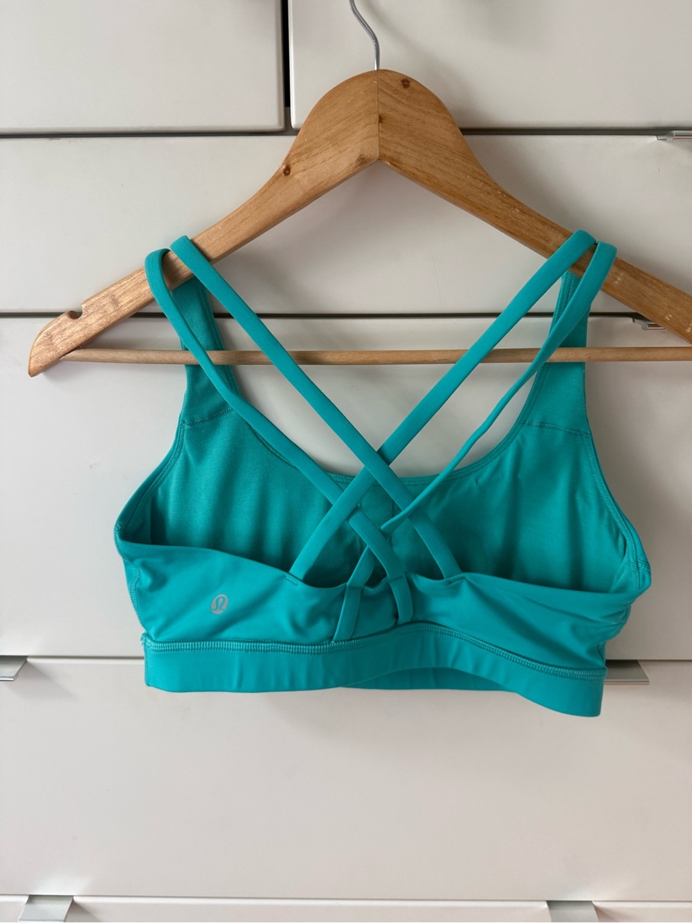 Lululemon Energy Bra Medium Support, B–D Cup Intense Teal Size 8 - Picture 5 of 5